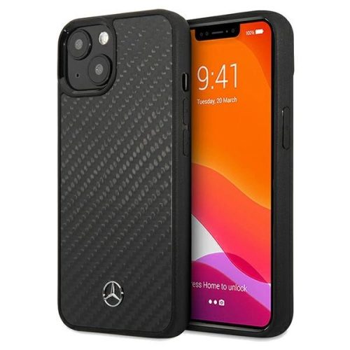 Mercedes Carbon Fiber Dynamic case for iPhone 15 - black