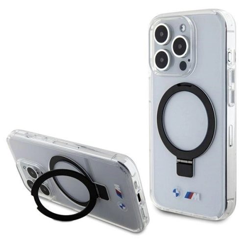 BMW Ring Stand M Collection MagSafe case for iPhone 15 Pro Max - transparent