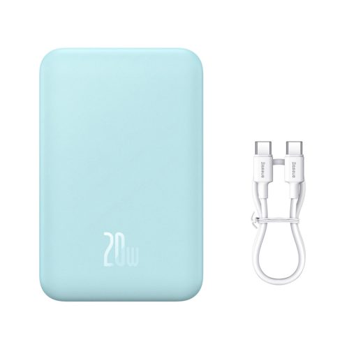 Baseus Magnetic Mini 20000 mAh 20W Powerbank - blue + USB-C / USB-C cable