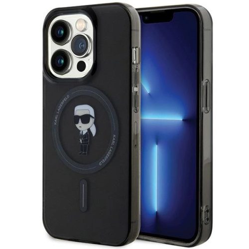 Karl Lagerfeld KLHMP14LHFCKNOK iPhone 14 Pro 6.1" black/black hardcase IML Ikonik MagSafe