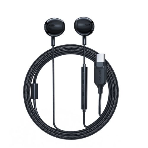 Acefast L2 in-ear headphones with USB-C connector, microphone and remote control 1.2 m - black