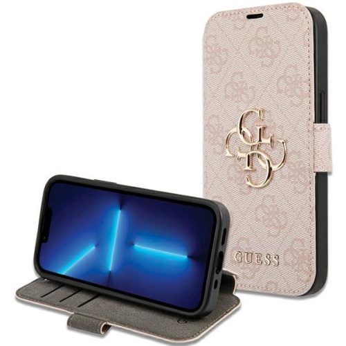 Guess 4G Metal Logo case for iPhone 15 / 14 / 13 - pink