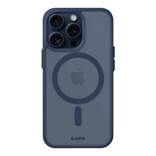 LAUT Huex Protect case with MagSafe for iPhone 15 Pro - dark blue