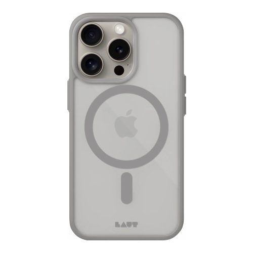 LAUT Huex Protect case with MagSafe for iPhone 15 Pro - gray