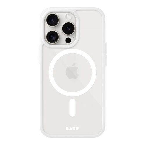 LAUT Huex Protect case with MagSafe for iPhone 15 Pro - white