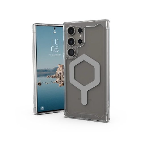 UAG Plyo Pro Magnet case for Samsung Galaxy S24 Ultra with magnetic module - transparent-gray