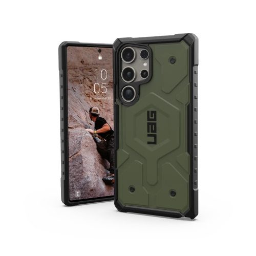 UAG Pathfinder Magnet case for Samsung Galaxy S24 Ultra with magnetic module - green