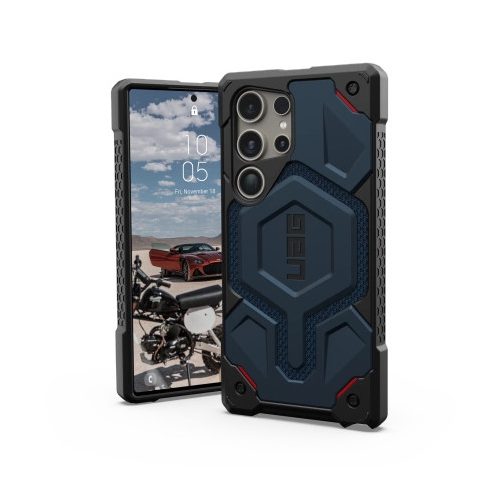 UAG Monarch Pro Case for Samsung Galaxy S24 Ultra 5G with Magnetic Module - Blue Kevlar