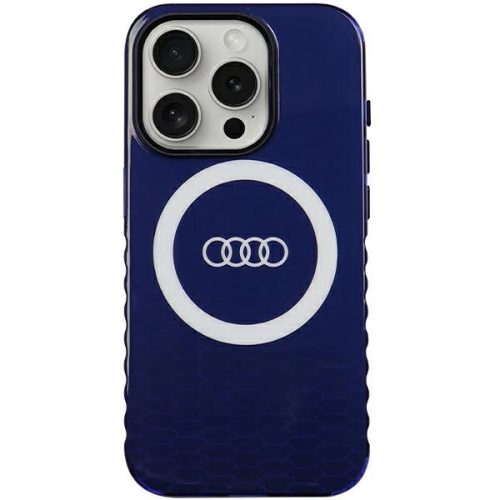 Audi IML Big Logo MagSafe case for iPhone 15 Pro - blue