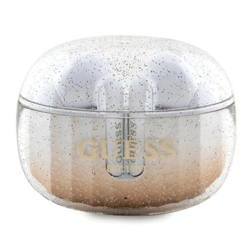 Guess Glitter Gradient TWS Bluetooth headphones with docking station - gold