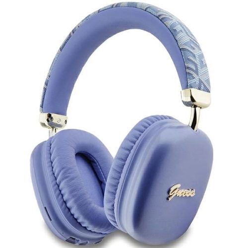 Guess GCube Metallic Script Logo Bluetooth on-ear headphones - purple