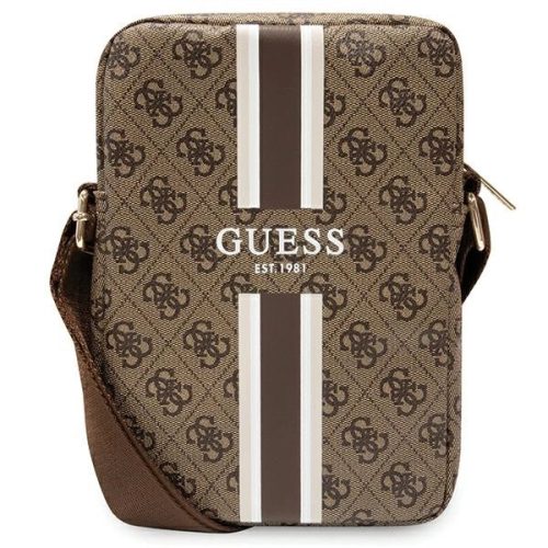 Guess 4G Stripes bag for 8" tablet - brown