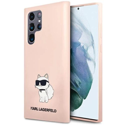 Karl Lagerfeld Silicone Choupette case for Samsung Galaxy S24 Ultra - pink