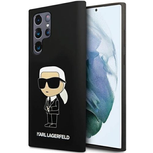 Karl Lagerfeld Silicone Ikonik case for Samsung Galaxy S24 Ultra - black