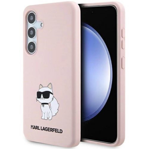 Karl Lagerfeld Silicone Choupette case for Samsung Galaxy S24+ - pink