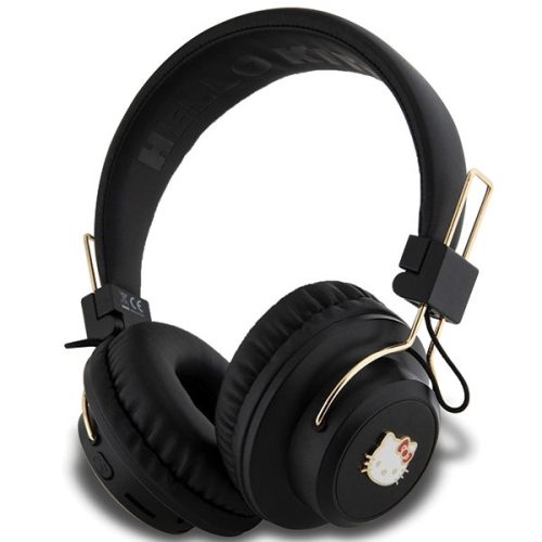 Hello Kitty Metal Logo Bluetooth on-ear headphones - black