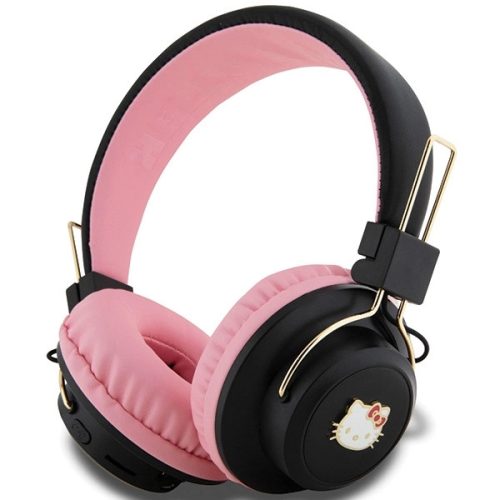 Hello Kitty Metal Logo Bluetooth on-ear headphones - pink