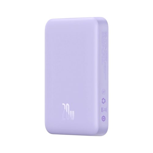 Baseus Magnetic Mini Induction Powerbank 10000mAh 20W - purple + USB-C - USB-C cable