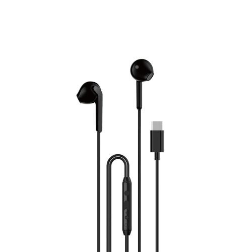 Dudao X3C in-ear wired USB-C headphones 1.2m - black