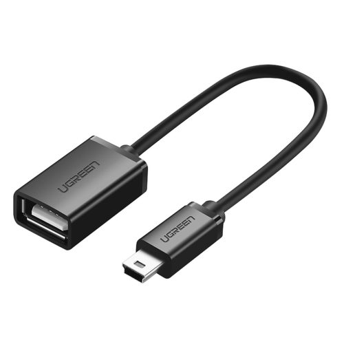 Ugreen US249 10383 mini USB-B (male) / USB-A (female) OTG adapter 10cm - gray