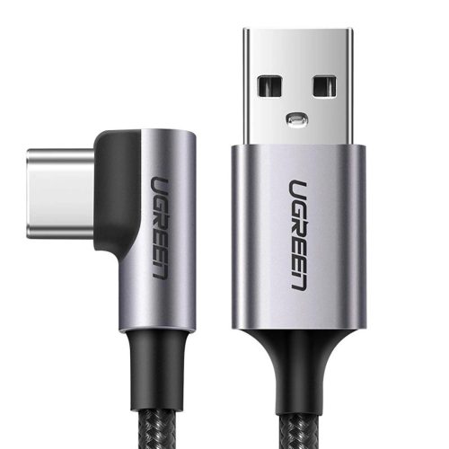 Ugreen US284 70255 USB-A (straight) / USB-C (angled) cable 3A 3m - gray