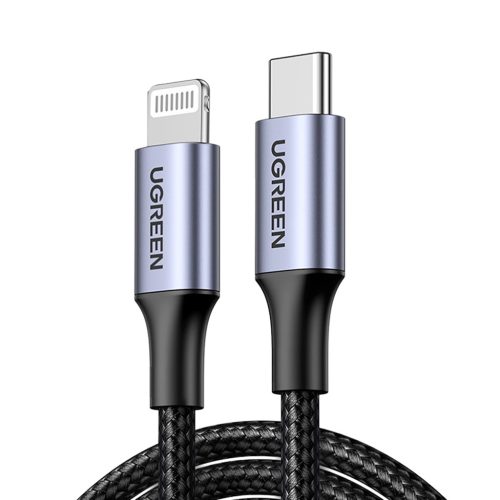 Ugreen US304 60760 Lightning - USB-C 2.0 MFi cable 1.5 m - gray