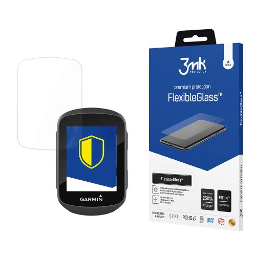 3mk FlexibleGlass™ hybrid glass on Garmin Edge 130