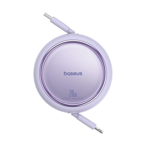 Baseus Free2Pull retractable USB-C / Lightning cable 20W 1m - purple