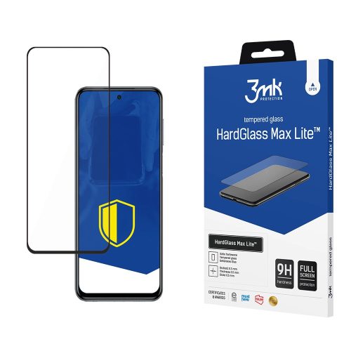 9H 3mk HardGlass Max Lite™ glass on Xiaomi Redmi Note 9 Pro