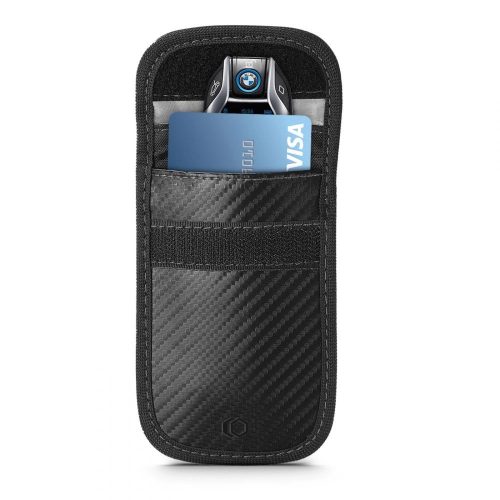 Tech-Protect V1 RFID cover for car keys - black carbon