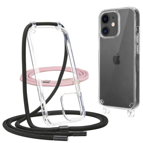 Tech-Protect FlexAir Chain case for iPhone 11 - black and pink