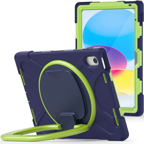 Tech-Protect X-Armor case for iPad 10.9" 2022 - navy blue and green