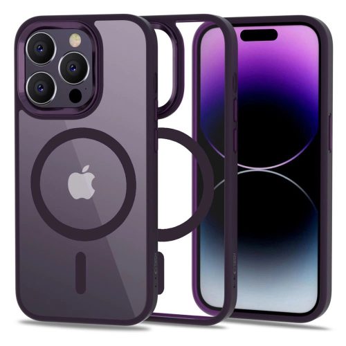 Tech-Protect MagMat MagSafe case for iPhone 14 Pro - transparent purple