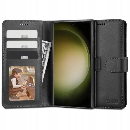 Tech-Protect Wallet case for Samsung Galaxy S23 Ultra - black