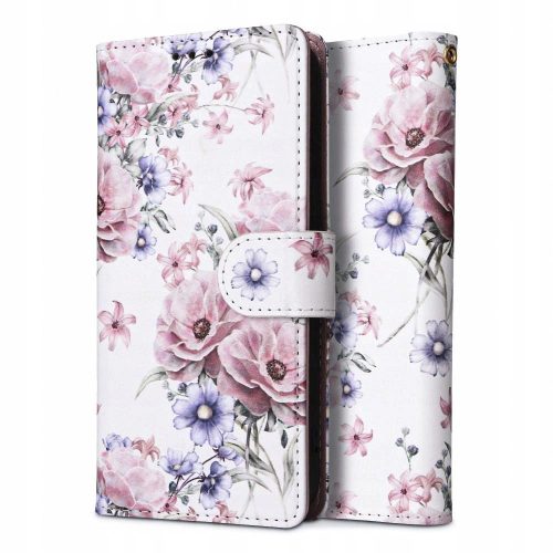 Tech-Protect Wallet case for Xiaomi Redmi Note 12 4G / LTE - pink flowers