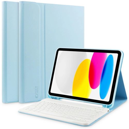 Tech-Protect SC Pen + Keyboard case with keyboard for iPad 10.9" 2022 - light blue