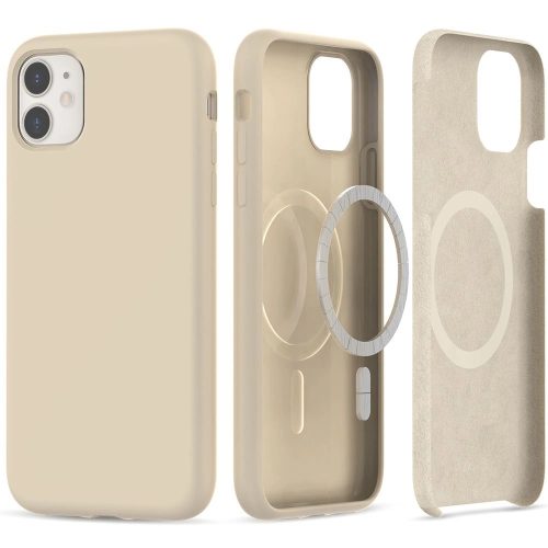 Tech-Protect Silicone MagSafe case for iPhone 11 - beige