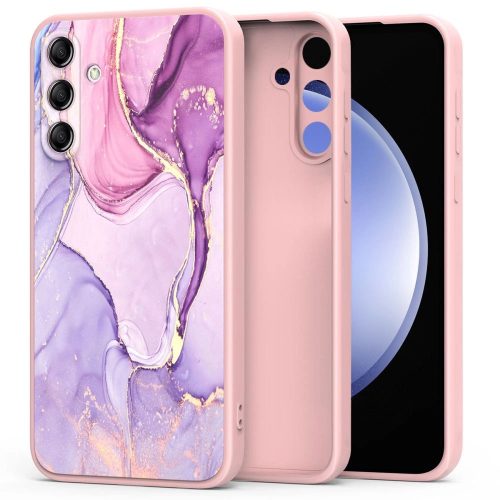 Tech-Protect Mood case for Samsung Galaxy S23 FE - pink marble