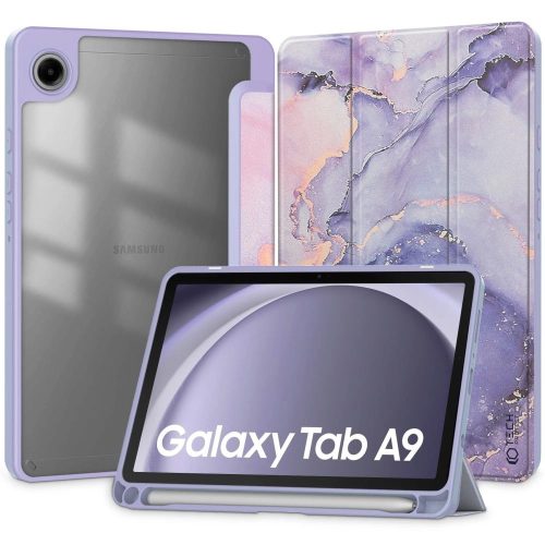 Tech-Protect SC Pen Hybrid case for Samsung Galaxy Tab A9 8.7" X110 / X115 - purple marble