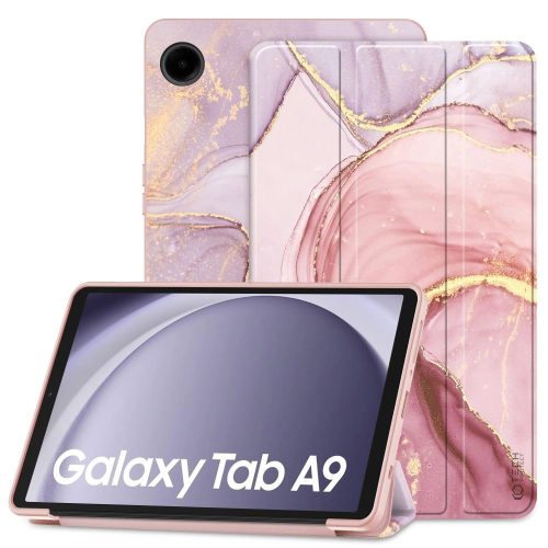 Tech-Protect SmartCase case for Samsung Galaxy Tab A9 8.7 X110 / X115 - pink marble