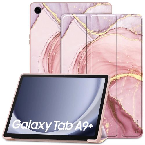 Tech-Protect SmartCase case for Samsung Galaxy Tab A9+ 11" X210 / X215 / X216 - pink marble