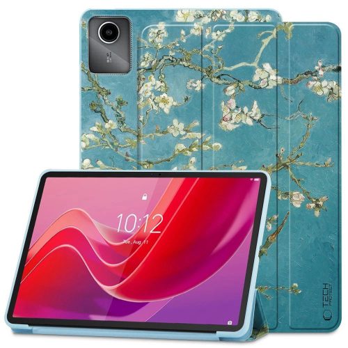 Tech-Protect SmartCase case for Lenovo Tab M11 11" TB-330 - blue with sakura flowers