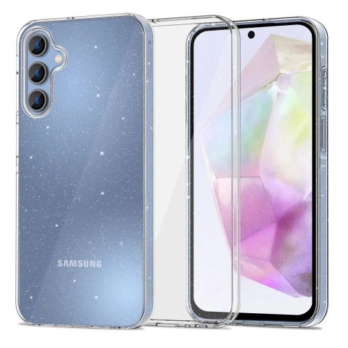 Tech-Protect FlexAir case for Samsung Galaxy A35 5G - transparent and glitter