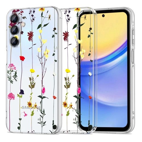 Tech-Protect FlexAir+ case for Samsung Galaxy A35 5G - colorful flowers