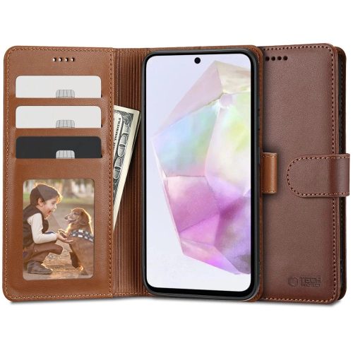 Tech-Protect Wallet case for Samsung Galaxy A35 5G - brown