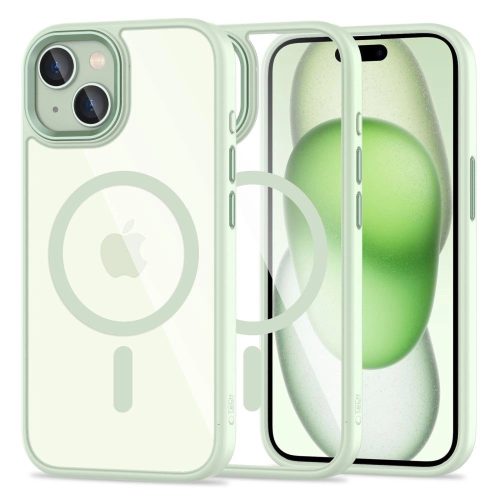 Tech-Protect MagMat MagSafe case for iPhone 15 - transparent green