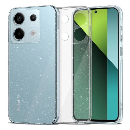 Tech-Protect FlexAir case for Xiaomi Redmi Note 13 Pro 5G / Poco X6 5G - transparent and glitter