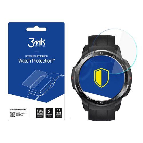 3mk Watch Protection™ v. FlexibleGlass hybrid glass on Honor Watch GS Pro