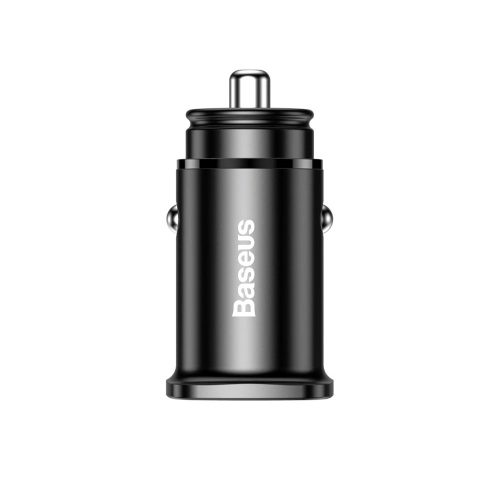 Baseus Square PPS smart car charger with USB Quick Charge 4.0 QC 4.0 and USB-C PD 3.0 SCP ports black (CCALL-AS01)