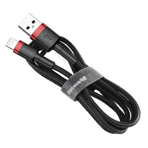 Baseus Cafule USB-A / Lightning 2.4A QC 3.0 cable 1 m - black and red